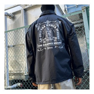 BL29-6702：BALANCE L.A CULTURA 黒ボア COACH JACKET (ボディ部裏地ボア付き)