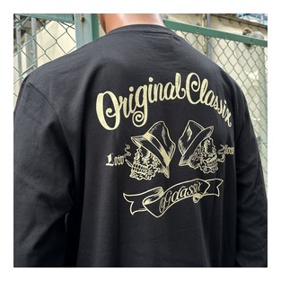 OG621：OG CLASSIX DOUBLE SKULL 5.6oz L/S TEE