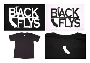 BF200-25R：BLACK FLYS SURVIVEL LOGO S/S TEE