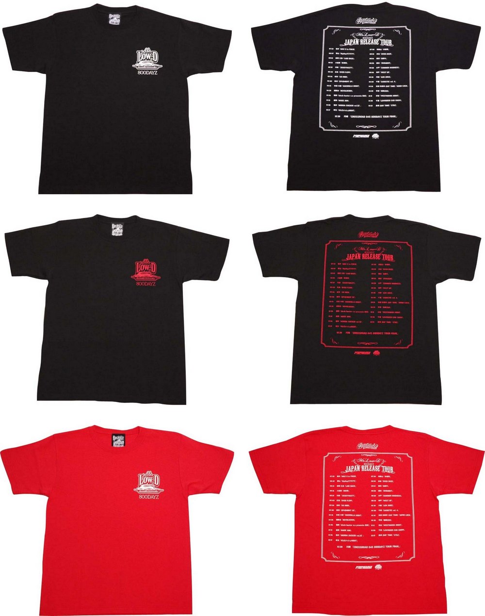 BL01-3100：BALANCE Mr.Low-D 800DAYZ TOUR TEE (アウトレット商品