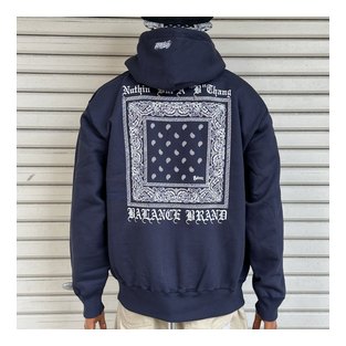 BL20-6700：BALANCE CLOWN BANDANA HEAVY ZIP HOOD (厚手ジップフード)